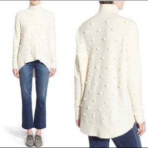 NWOT Madewell Snowglobe Bobble Turtleneck Sweater